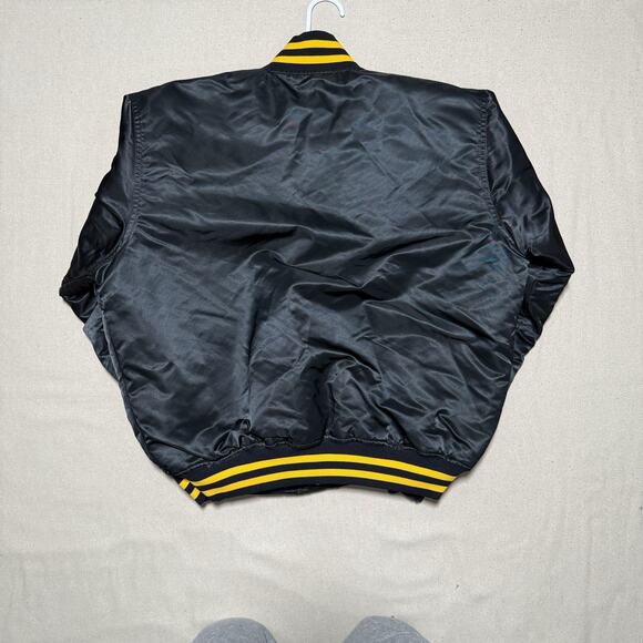 Vintage STARTER Diamond Pittsburgh Pirates Satin Bomber Jacket Official MLB Sz L - Picture 3 of 8